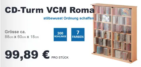 Produktwerbung CD-Turm