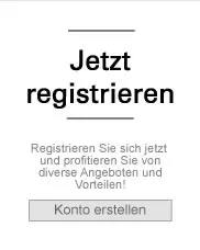jetzt registrieren und Vorteile sichern