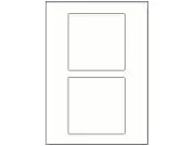 2 transparente Etiketten 118x118mm für Metallboxen