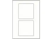 2 transparente Etiketten 118x118mm für Metallboxen