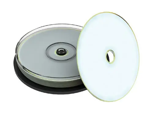 CD-R bedruckbar weiß/gold - Archiv-CD - 10 Stück