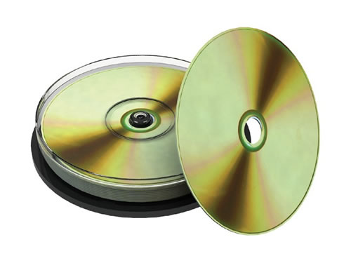 CD-R bedruckbar weiss/gold 700MB/80Min - Archiv-CD - 10 Stück (CD-Rohlinge bedruckbar)