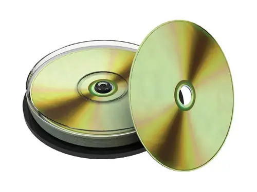 CD-R bedruckbar weiß/gold - Archiv-CD - 10 Stück (CD-Rohlinge bedruckbar)