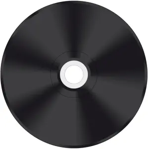 CD-Rohlinge Vinyl Carbon - bedruckbar/inkjet printable weiß - Brennseite schwarz- 50 Stück