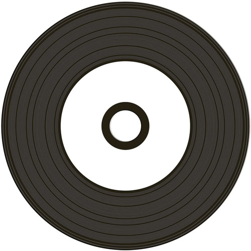 CD-Rohlinge Vinyl Carbon MediaRange - bedruckbar/inkjet printable weiss - Brennseite schwarz- 50 Stück (CD-Rohlinge farbig)