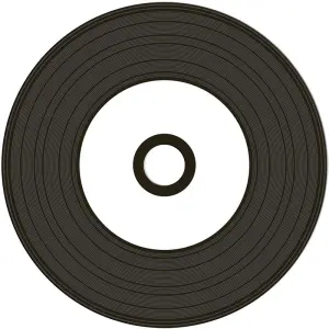 Details zu CD-Rohlinge Vinyl Carbon - bedruckbar/inkjet printable weiß - Brennseite schwarz- 50 Stück ArtNr.21832-569
