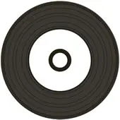 Details zu CD-Rohlinge Vinyl Carbon - bedruckbar/inkjet printable weiß - Brennseite schwarz- 50 Stück ArtNr.21832-569