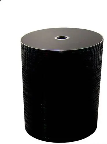 CD-Rohlinge Vinyl Color - etikettierbar - komplett schwarz