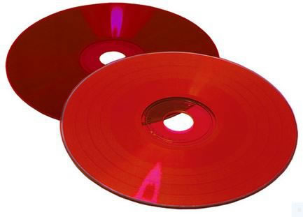 COLOUR-Line CD-Rohlinge Vinyl - komplett rot