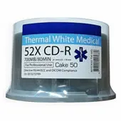 Details zu RITEK Medical CD-Rohlinge - bedruckbar/inkjet printable weiß - wasserabweisend - 50 Stück ArtNr.21995-3859