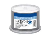 RITEK Medical DVD-Rohlinge - bedruckbar/inkjet printable weiß - DVD-R 4,7GB - wasserabweisend - 50 Stück