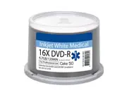 RITEK Medical DVD-Rohlinge - bedruckbar/inkjet printable weiß - DVD-R 4,7GB - wasserabweisend - 50 Stück