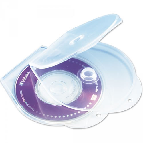 CShell Mini CD-Hüllen für 8cm Mini CD-R - transparent frosted -  abheftbar (CD-Rohlinge 8 cm Mini)