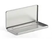 Metallhülle im Schokoladen-Tafelformat ohne Fenster