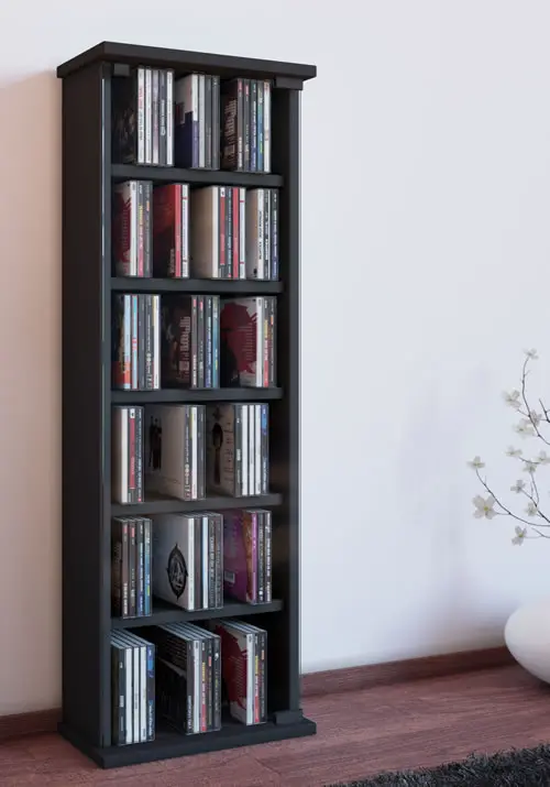 CD-Turm VCM Vetro für 150 CDs oder 65 DVDs (CD-Tuerme 100-300)