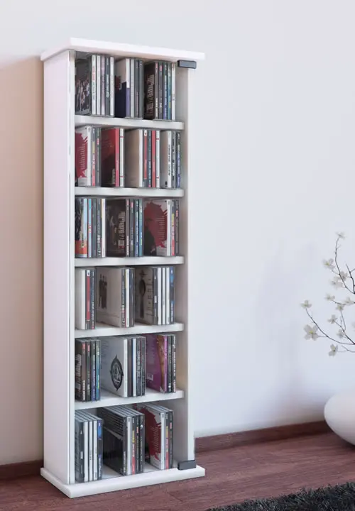 CD-Turm VCM Vetro für 150 CDs oder 65 DVDs (CD-Tuerme 100-300)