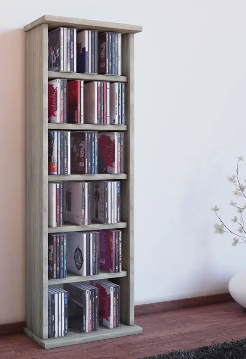 VCM CD/DVD-Turm "Vostan" für 150 CDs oder 65 DVDs (CD-Tuerme 100-300)