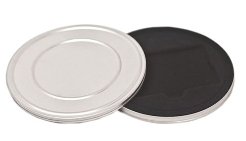 runde Gutscheindose schwarz Karten Metalldose mit Filmdosen Prägung 123x10 mm