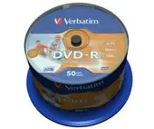 Details zu VERBATIM DVD-Rohlinge - bedruckbar/inkjet printable weiß - DVD-R 4,7GB - 50 Stück - NoID ArtNr.43533-3673