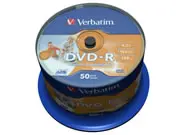 VERBATIM DVD-Rohlinge - bedruckbar/inkjet printable weiß - DVD-R 4,7GB - 50 Stück - NoID