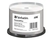 VERBATIM DVD-Rohlinge - bedruckbar/inkjet printable weiß - DVD-R 4,7GB - 50 Stück