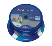 Details zu VERBATIM Blu-Ray-Rohlinge bedruckbar/inkjet printable - BD-R SL 25GB/6x - 25 Stück ArtNr.43811-3676