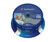 VERBATIM Blu-Ray-Rohlinge bedruckbar/inkjet printable - BD-R SL 25GB/6x - 25 Stück