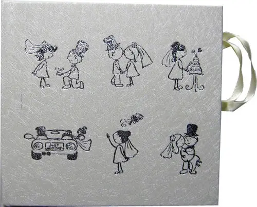 CD Art Box - weiß - mit Hochzeitsbildern (CD-Luxusboxen)