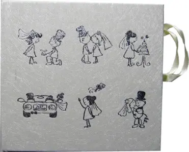 Details zu CD Art Box - weiß - mit Hochzeitsbildern ArtNr.75014-2792