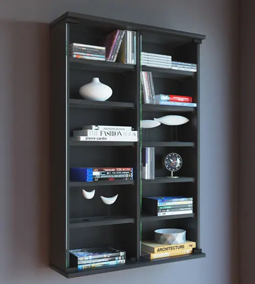 VCM CD/DVD Wand-Regal "Zuntisa" (CD-Tuerme 100-300)