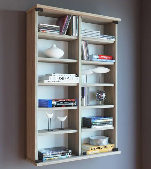 VCM CD/DVD Wand-Regal "Zuntisa" (CD-Tuerme 100-300)