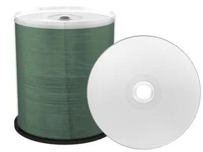 Details zu PREMIUM-Line CD-Rohlinge - bedruckbar/inkjet printable weiß - metallisiert - 100 Stück ArtNr.94104-956
