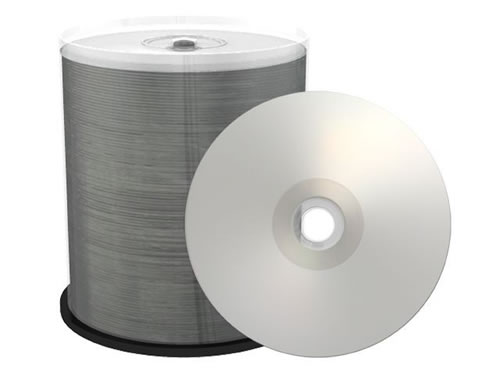 PREMIUM-Line CD-Rohlinge - bedruckbar/inkjet printable silberweiss - 100 Stück (CD-Rohlinge bedruckbar)
