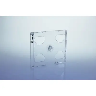 Tray für 2 CDs (Jewelbox) Ultra High Quality - transparent (CD-Huellen Jewel Case)