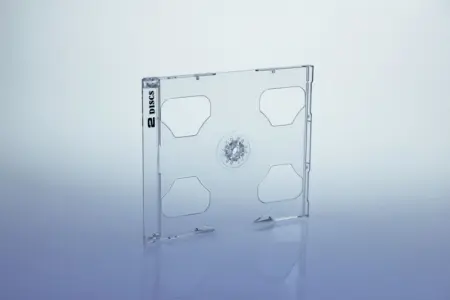 Tray für 2 CDs (Jewelbox) Ultra High Quality - transparent (CD-Huellen Jewel Case)