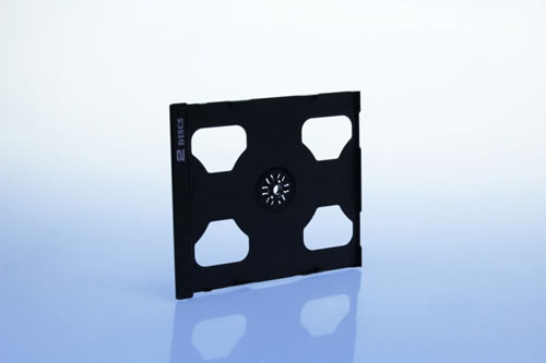 Tray f�r 2 CDs (Jewelbox) Ultra High Quality - schwarz (CD-Huellen Jewel Case)