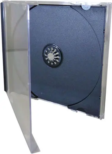 CD-Jewelcase mit schwarzem Tray - 50 Stück (CD-Huellen Jewel Case)
