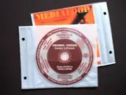 CD/DVD-Archiv-Einzeltasche mit Lochung - weiß - 50 Stück