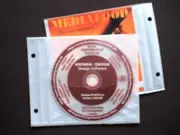 CD/DVD-Archiv-Einzeltasche mit Lochung - weiß - 50 Stück