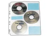 Details zu 10 Stück Vario CD/DVD Ringbuch Einlagen für 60 Discs ArtNr.98016-2043