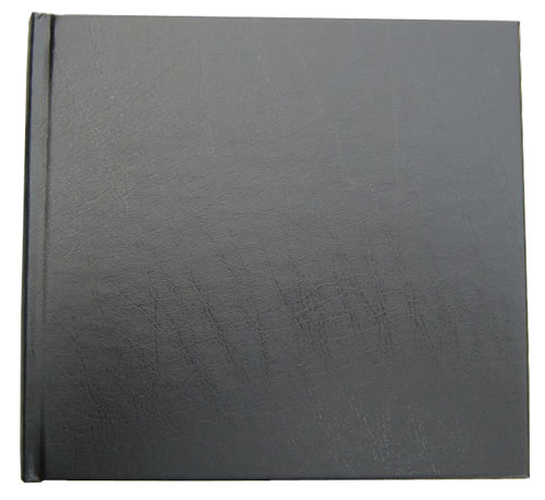 CD Art Box - schwarz - Lederstruktur (CD-Huellen farbig)