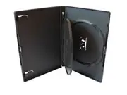 AMARAY DVD Hülle 3-fach mit Klapptray - schwarz