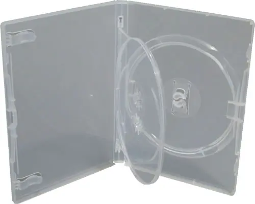 AMARAY DVD Hülle 3-fach mit Klapptray - transparent (DVD-Mehrfachboxen)