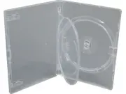AMARAY DVD Hülle 3-fach mit Klapptray - transparent