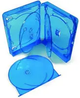 Details zu AMARAY Blu-Ray Hülle für 4 Disks - blau ArtNr.99693-2676