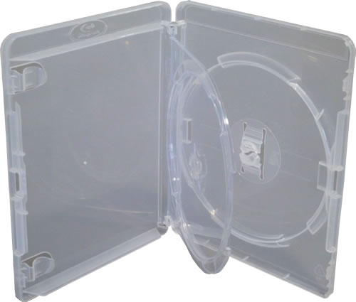 AMARAY Blu-Ray Hlle fr 2 Disks - transparent (Blu-Ray-Boxen)
