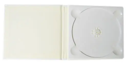 CD Art Box - weiß - Lederstruktur