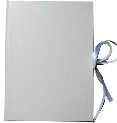 DVD Art Box - weiß - Lederstruktur - für 2 CDs