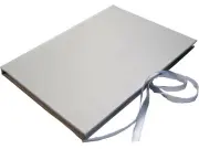 DVD Art Box - weiß - Lederstruktur