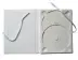 DVD Art Box - weiß - Lederstruktur - für 2 CDs  (DVD-Huellen farbig) 
